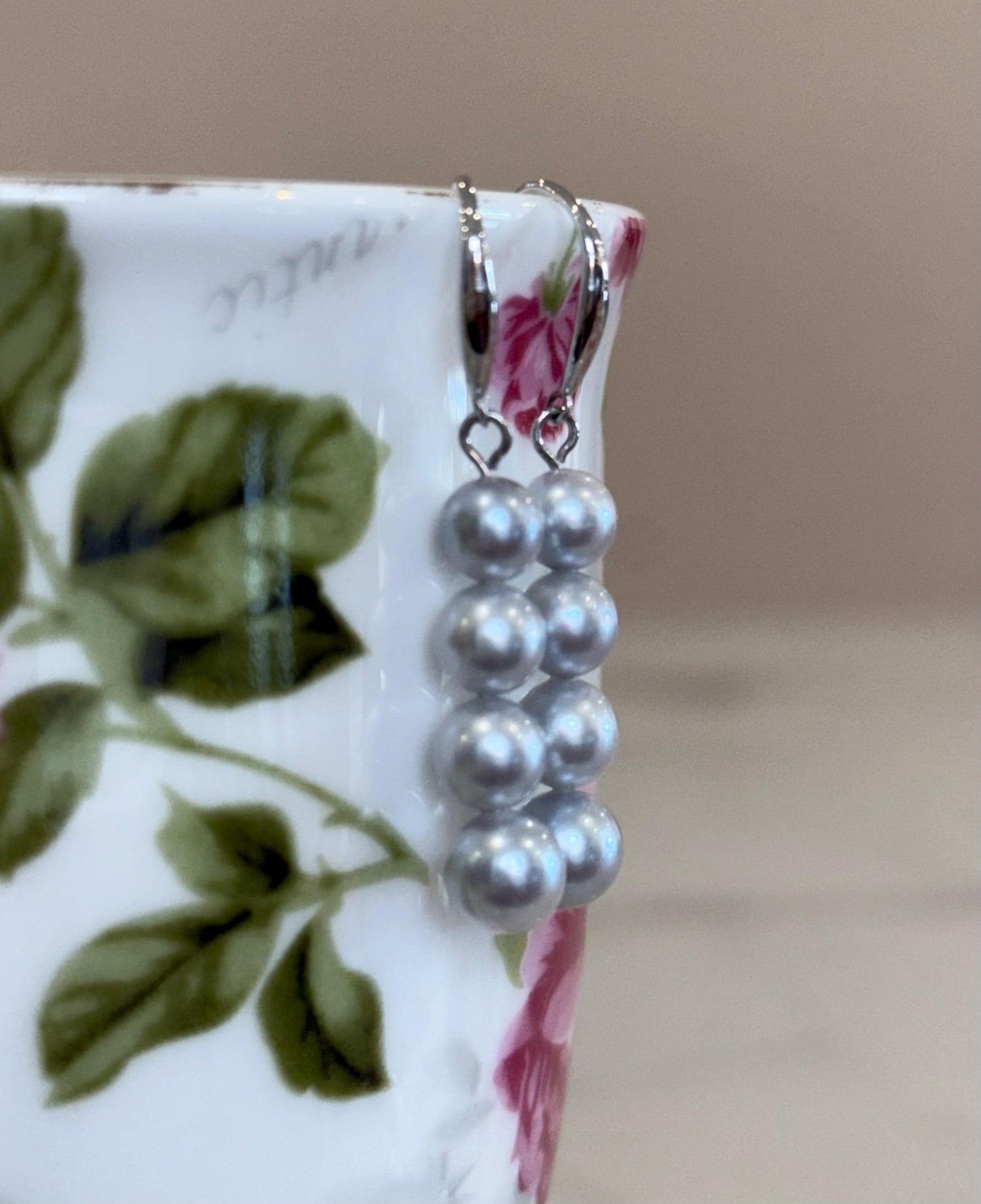 silver Pearl earrings