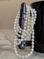 white pearl necklace