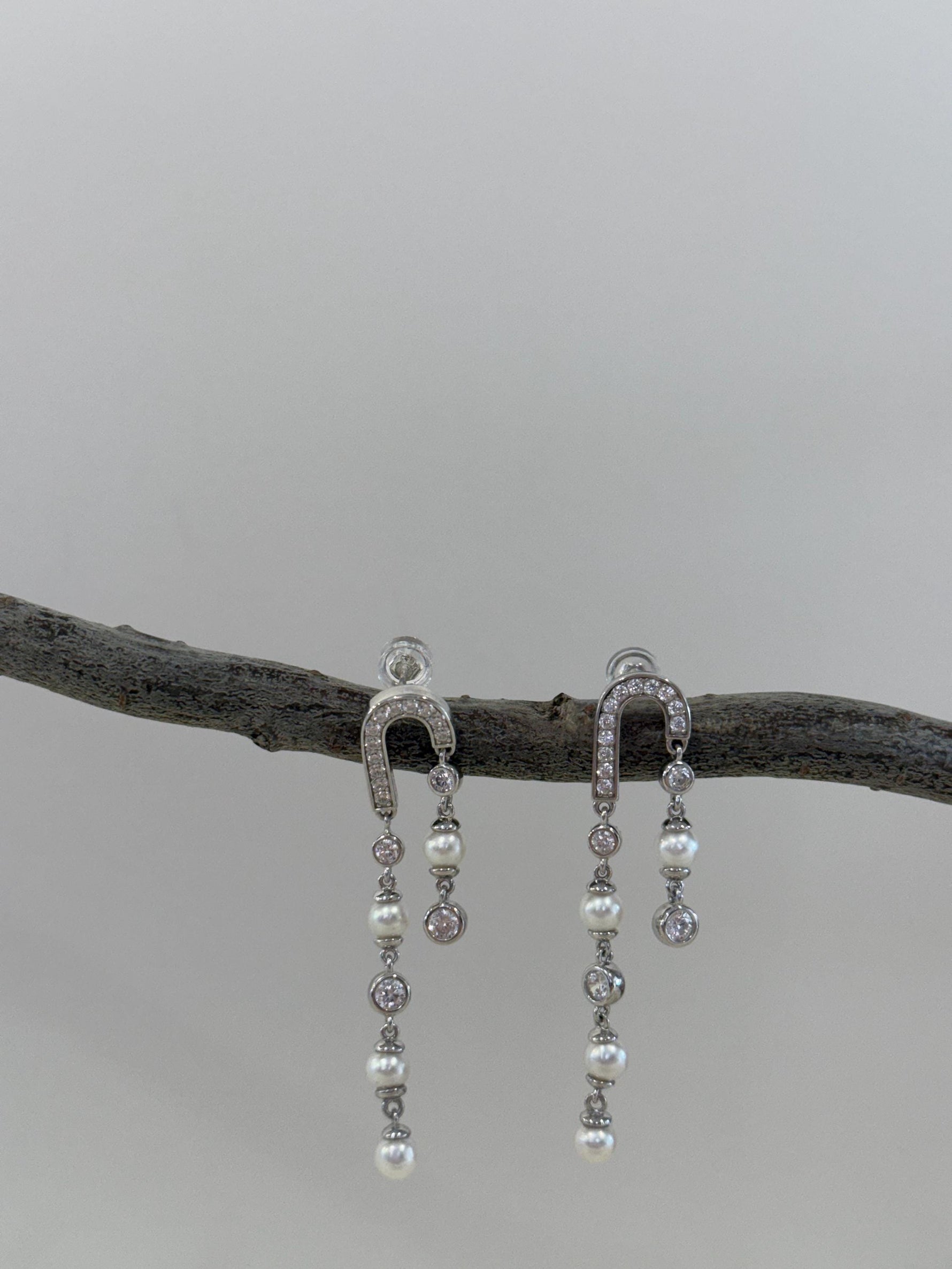 dazzling pearl earrings