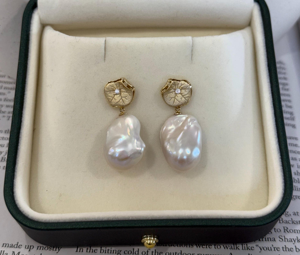 classic baroque pearl earrings