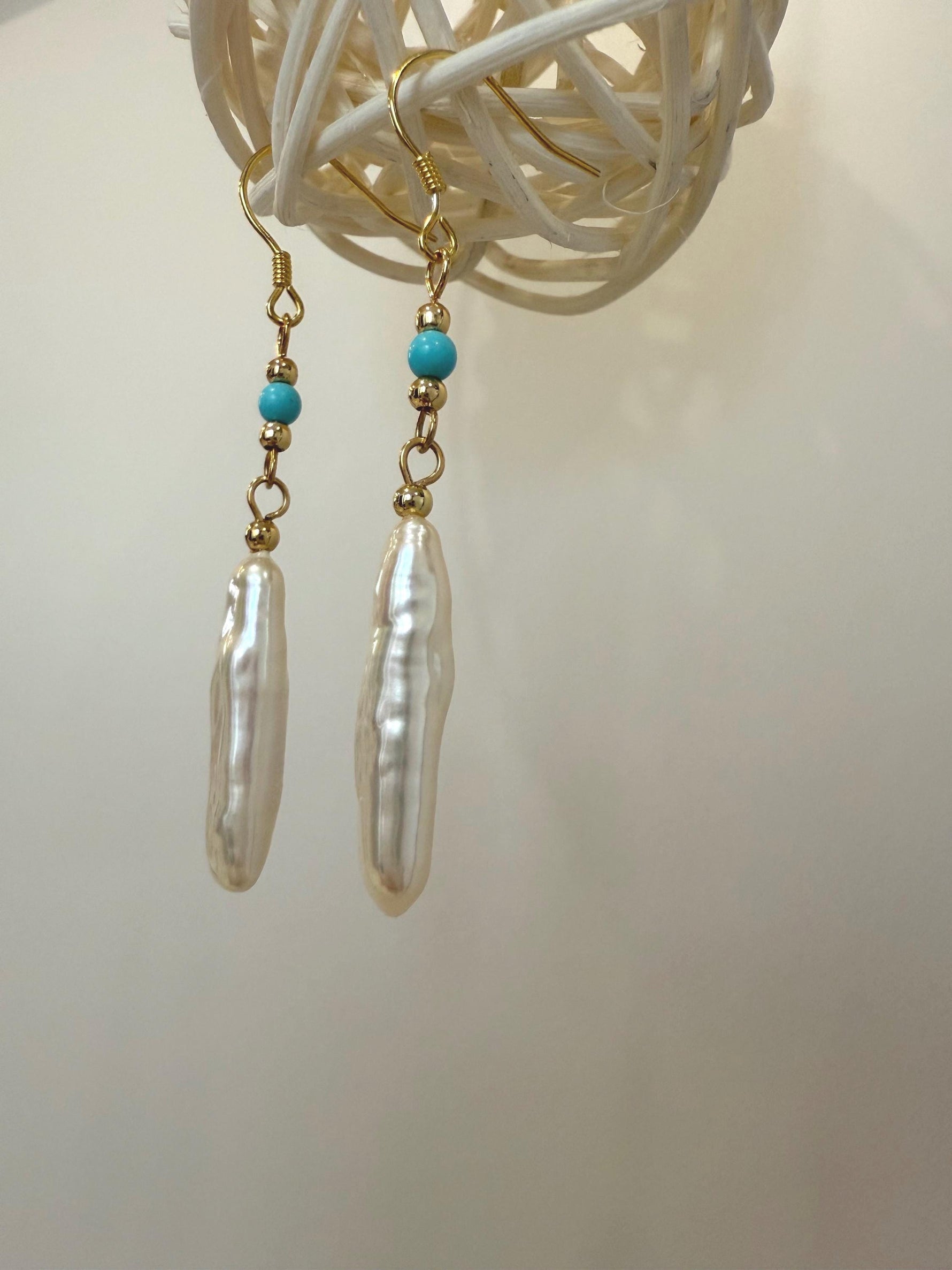 baroque pearl earrings