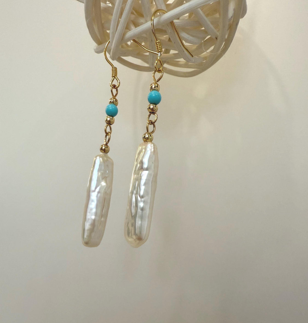 elegant pearl earrings