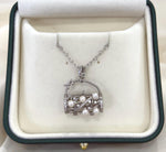 necklace on silver chain