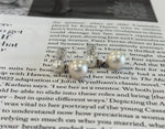 4pcs Strong luster Pearl dazzling earrings vintage stylish S925 silver earrings unique gift for her. Mother’s Day gift. 5-8mm.