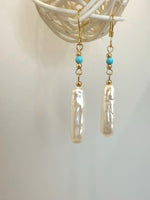 baroque Pearl dazzle earrings chandelier
