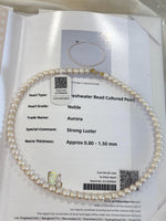 white pearl necklace