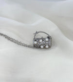 handbag pearl pendant necklace set