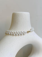 hand made braided pearl bracelet