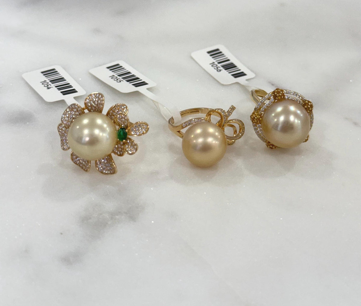 Rare 13.9mm Huge South Sea ultra Gold pure natural strong luster Ocean Pearl ring s925 silver adjustable ring. holiday gift wedding gift.