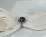 Tahitian black pearl ring for him her
