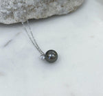 Australian ocean white pearl disco 18k pendant for her birthday