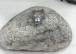 Tahitian silver platinum pearl silver ring for her wedding gift