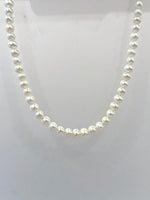 affordable white Pearl minimalist necklace strand for her