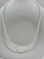 affordable Freshwater white small pearl minimalistic necklace strand
