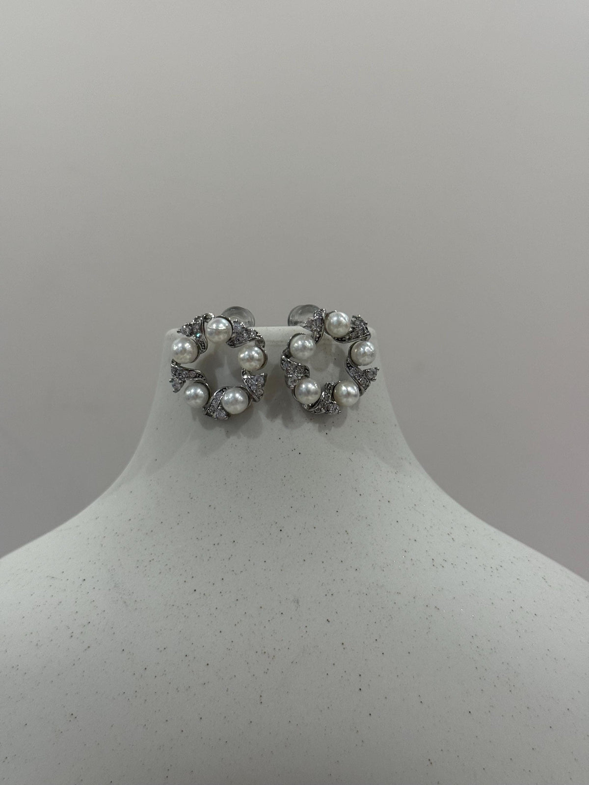 Akoya White Pearls vintage  earrings for her daily wear
