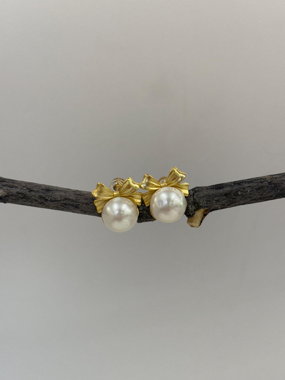 affordable Freshwater Mabe Butterfly bow earrings for daily wear