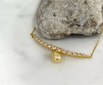 South sea golden pearl vintage necklace set for her women birthday