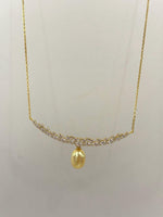 South sea golden pearl vintage necklace set for her anniversary