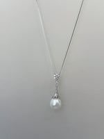 Australian Ocean Saltwalter Cold White pearl earrings necklace set for her engagement