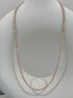Rare peach small peach strand necklace for her daily wear