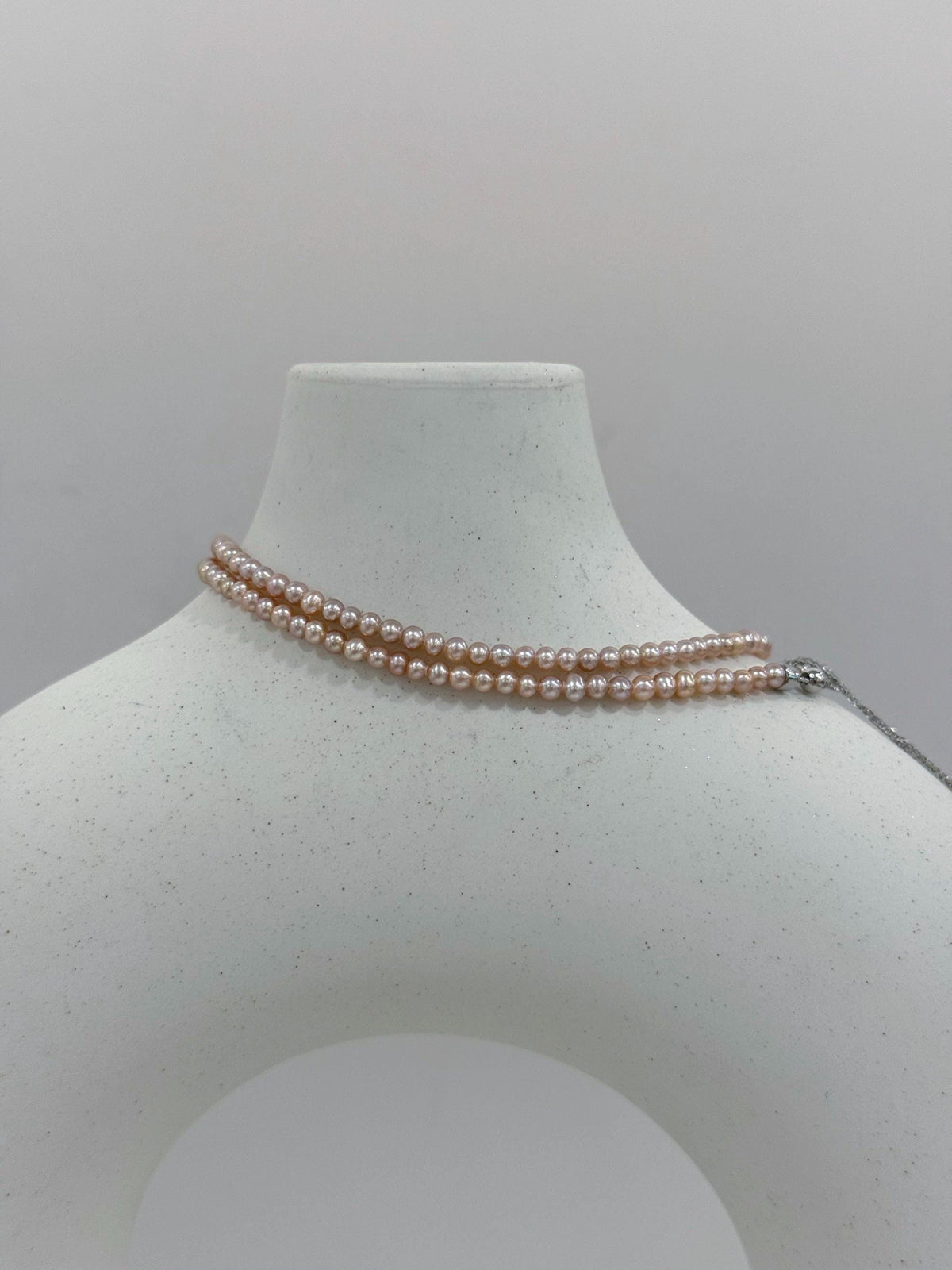 Rare peach small peach strand necklace for her graduation