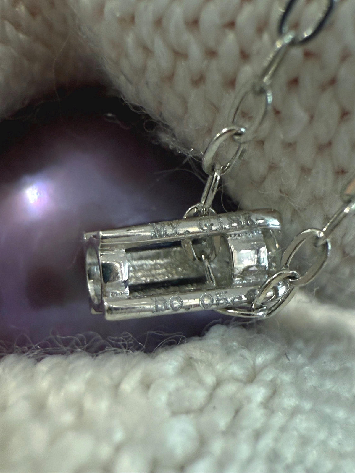 Au750 18K Gold Real Diamond Edison Purple Pendant for her wedding