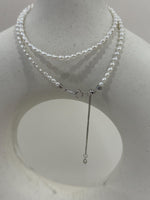 Extremely strong luster cold white keshi pearls necklace strand for her anniversary