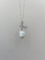 white iridescent baroque pearl butterfly pendant for her ladies