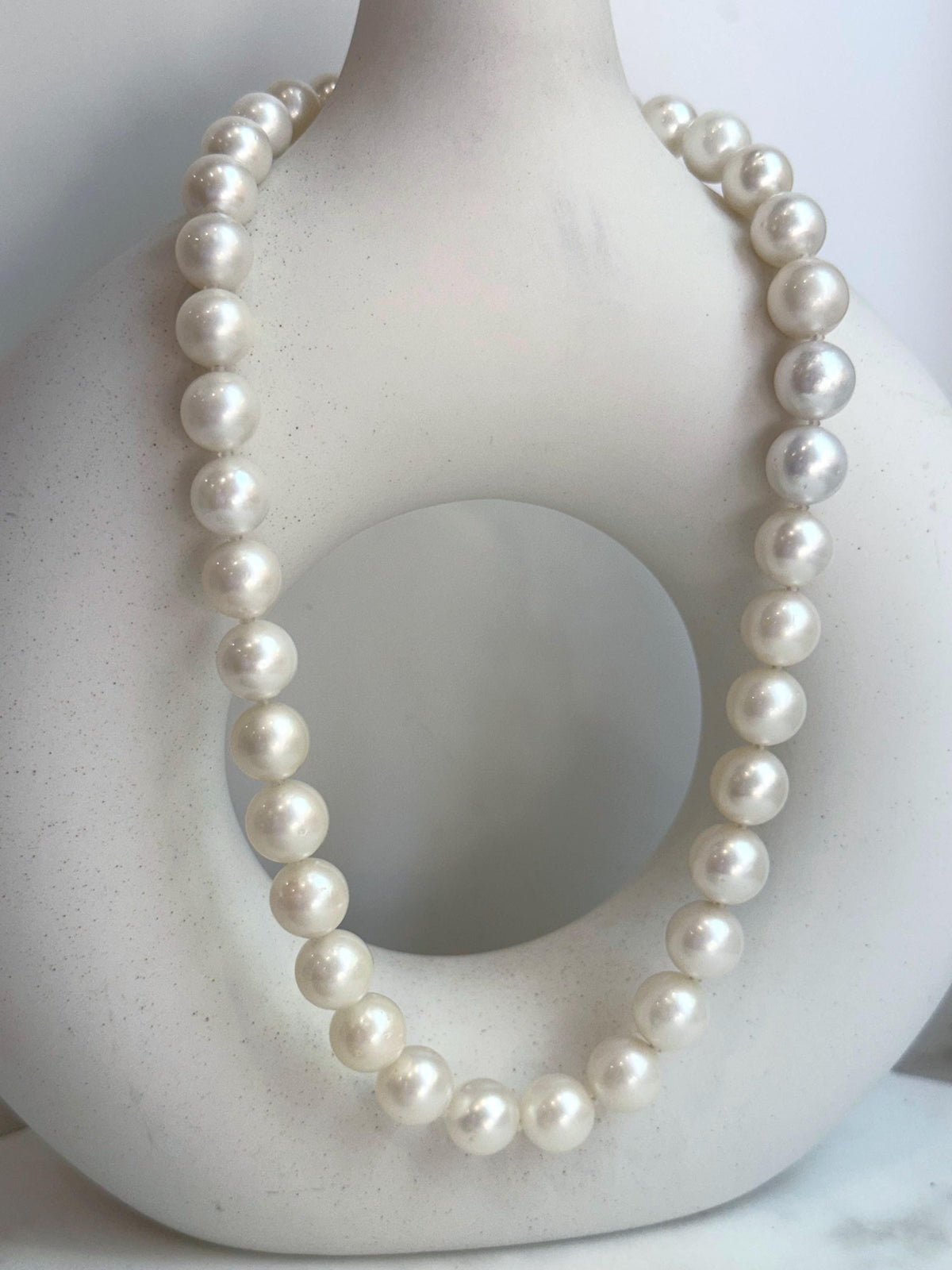 cool Australian ocean White Silken pearls Necklace strand for her