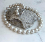 Australian ocean White Silken pearls Necklace strand for her wedding