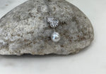 Akoya Ocean blue silver pearl Gourd pendant necklace set for her birthday
