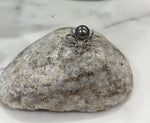 Tahitian Platinum Green Spider silver ring for her birthdays