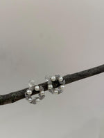 Akoya White Pearls vintage  earrings for her birthday