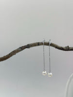 Akoya White earrings no piercing chandeliers for her anniversary