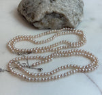 rose small pearls necklace s925 strand for her