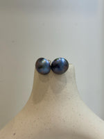 sky blue ocean Mabe pearls s925 silver earrings stud for her daily wear