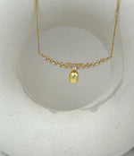 South sea golden pearl vintage necklace set for her