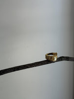 Akoya golden pearl s925 silver vintage ring for her wedding