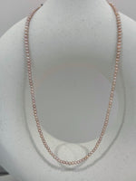 Rare peach small peach strand necklace for her