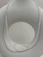 Extremely strong luster cold white keshi pearls necklace strand for her daily wear