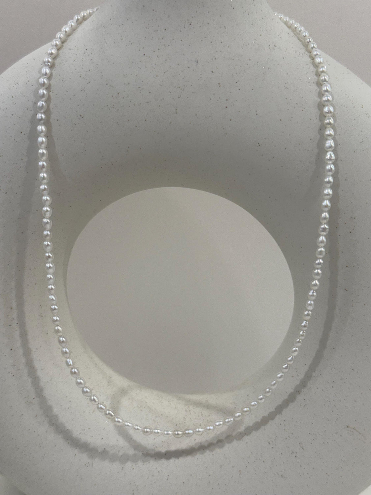 Extremely strong luster cold white keshi pearls necklace strand for her wedding gift