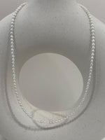 Extremely strong luster cold white keshi pearls necklace strand for her wedding gift