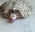 affordable ivory Rose baroque pearl s925 silver pendant for her