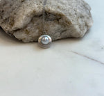 Akoya blue silver ocean pearl minimalist pendant s925 silver necklace set for her holiday gift