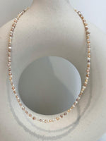 militicolor small pearls s925 silver necklace strand