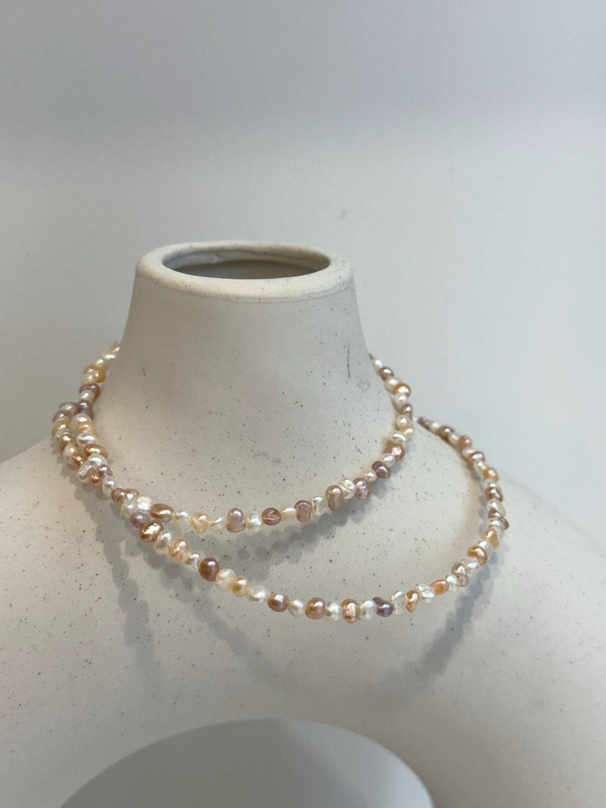 militicolor small pearls s925 silver necklace strand for her