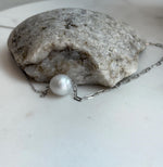 Australian Ocean White pearl S925 Silver AB chain necklace set for her engagement