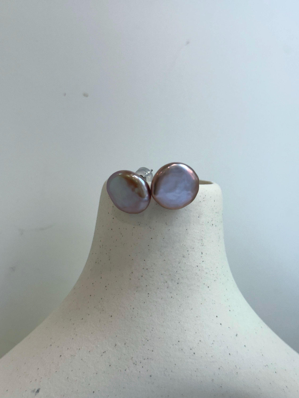 Rose Freshwater Keshi round button pearls s925 silver ring for her daily wear