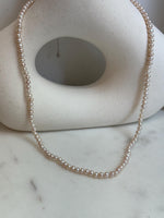 rose small pearls necklace s925 strand for her engagement