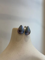 Aurora colors waterdrop ocean Mabe pearls s925 silver earrings for her office wear